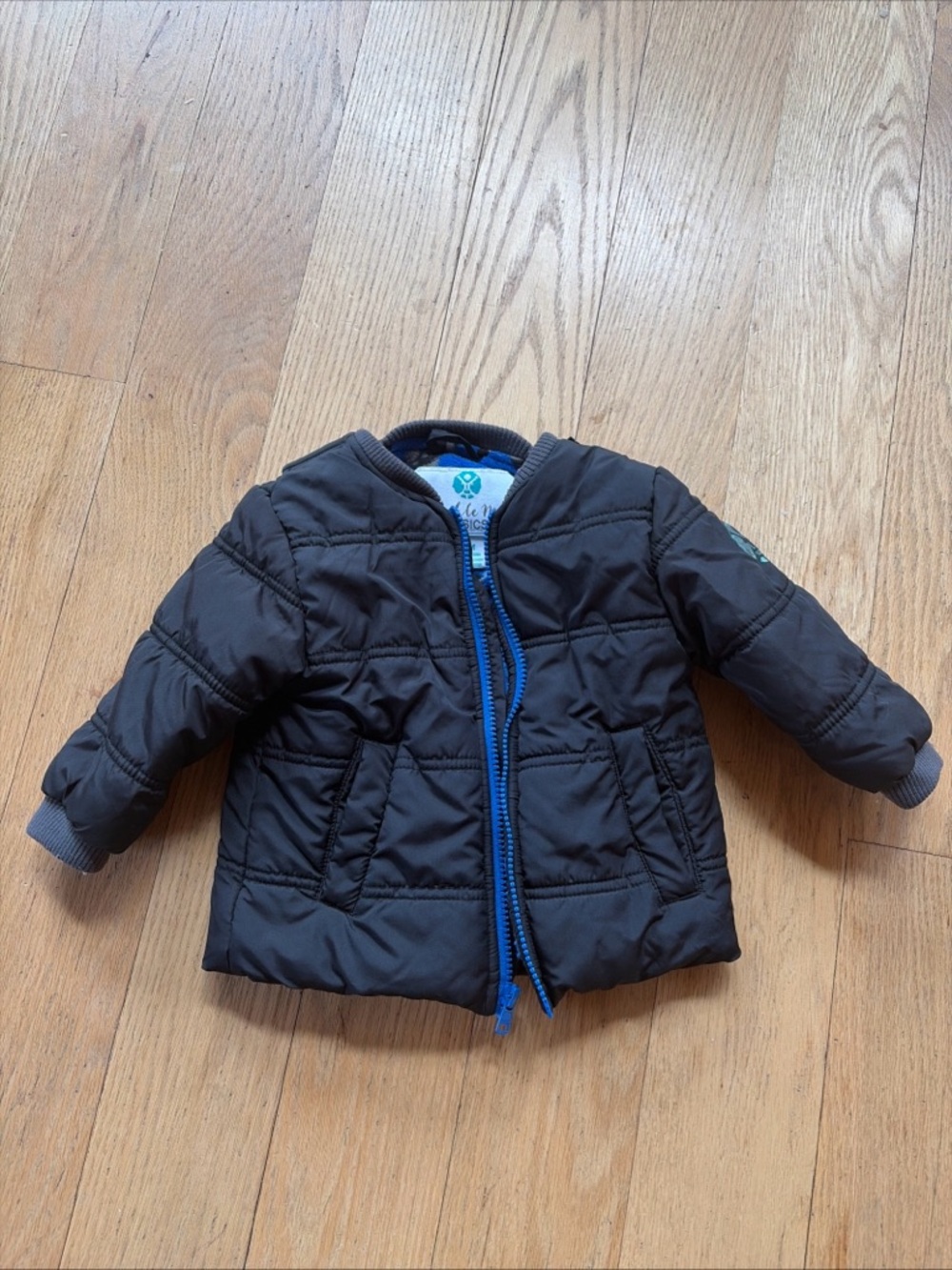 Buckle Me Car Seat Baby Coat Size 12 Months Zipper Boys Unisex Black Safety